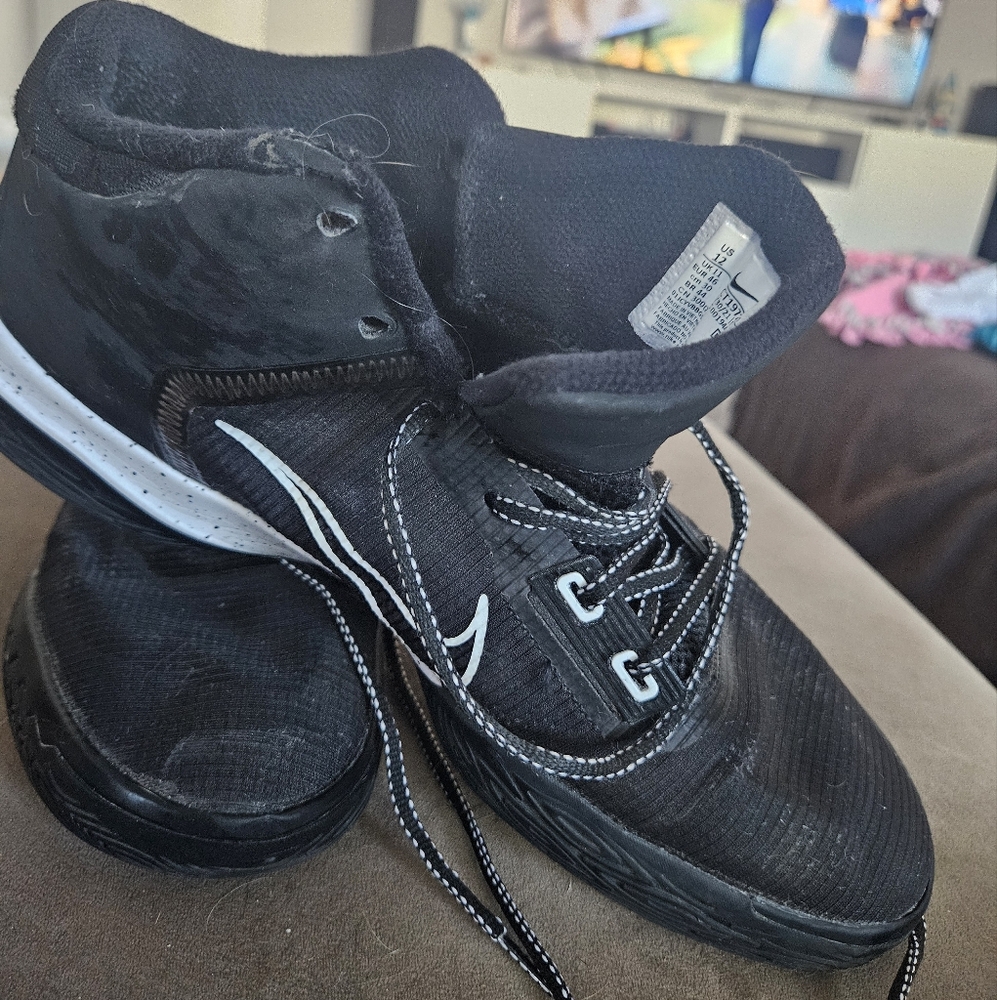 Black High-Top Sneakers